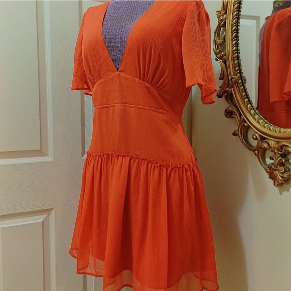 Coral Pink Dress - Picture 3 of 7